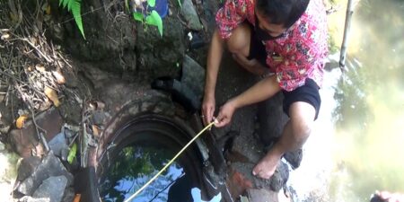 Temuan Empat Sumur Kuno di Aliran Sungai Kawasan Ngasem